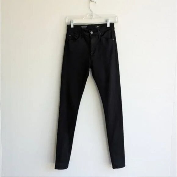 AG Farrah High-Rise Skinny Jeans - Black - Picture 5 of 7